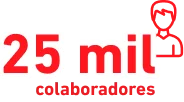 25 mil colaboradores